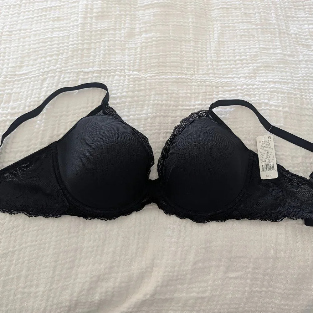 NWT Natori Women Feathers Lace Plunge T-Shirt Bra, 34G - Picture 4 of 6